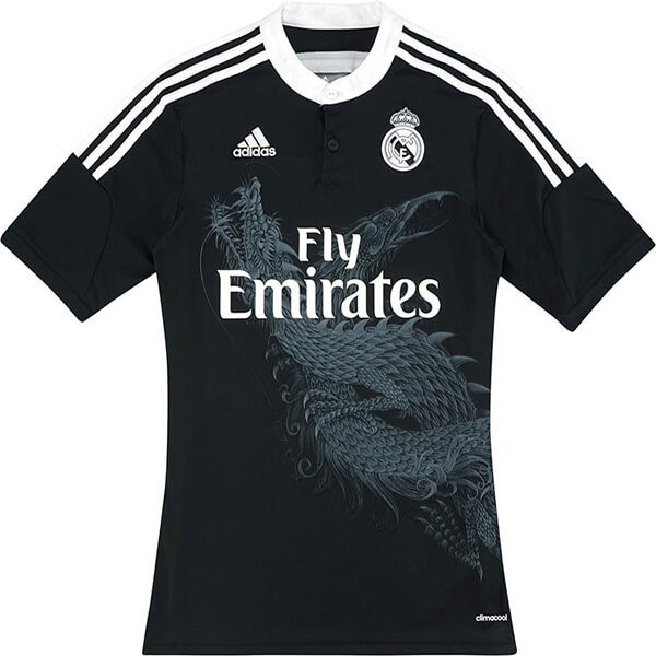 Tailandia Replicas Camiseta Real Madrid 3ª Retro 2014 2015 Negro